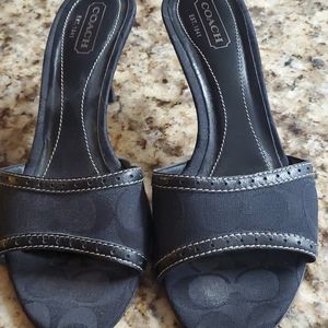 Coach Slide Kitten Heels